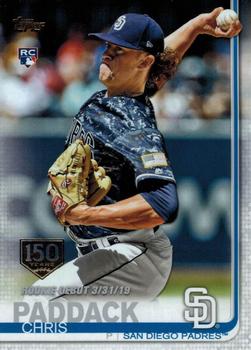 2019 Topps Update - 150th Anniversary #US207 Chris Paddack Front