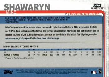 2019 Topps Update - 150th Anniversary #US231 Mike Shawaryn Back