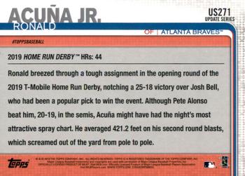 2019 Topps Update - 150th Anniversary #US271 Ronald Acuña Jr. Back