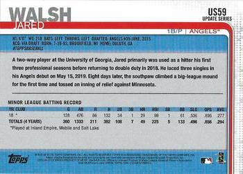 2019 Topps Update - Rainbow Foil #US59 Jared Walsh Back