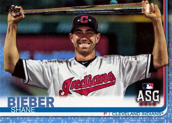 2019 Topps Update - Father's Day Blue #US75 Shane Bieber Front