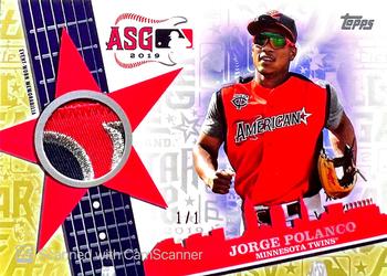 2019 Topps Update - All-Star Stitches Relics Gold #ASSR-JP Jorge Polanco Front