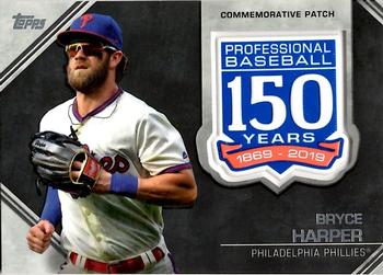 2019 Topps Update - 150th Anniversary Manufactured Patch Relics #AMP-BH Bryce Harper Front