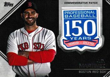 2019 Topps Update - 150th Anniversary Manufactured Patch Relics #AMP-JMA J.D. Martinez Front