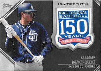 2019 Topps Update - 150th Anniversary Manufactured Patch Relics #AMP-MM Manny Machado Front