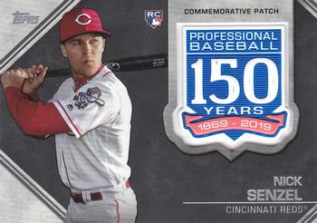 2019 Topps Update - 150th Anniversary Manufactured Patch Relics #AMP-NS Nick Senzel Front
