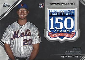 2019 Topps Update - 150th Anniversary Manufactured Patch Relics #AMP-PA Pete Alonso Front