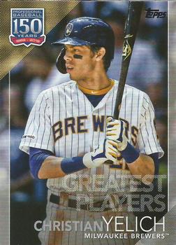 2019 Topps Update - 150 Years of Professional Baseball #150-10 Christian Yelich Front