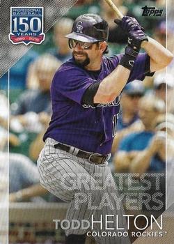 2019 Topps Update - 150 Years of Professional Baseball #150-42 Todd Helton Front