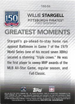 2019 Topps Update - 150 Years of Professional Baseball #150-56 Willie Stargell Back