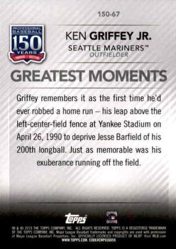 2019 Topps Update - 150 Years of Professional Baseball #150-67 Ken Griffey Jr. Back