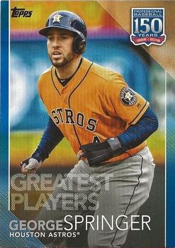 2019 Topps Update - 150 Years of Professional Baseball Blue #150-17 George Springer Front