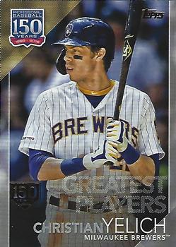 2019 Topps Update - 150 Years of Professional Baseball 150th Anniversary #150-10 Christian Yelich Front