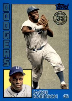2019 Topps Update - 1984 Topps Baseball 35th Anniversary Blue #84-28 Jackie Robinson Front