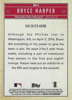 2019 Topps Update - Bryce Harper Welcome to Philly #BH-2 Bryce Harper Back