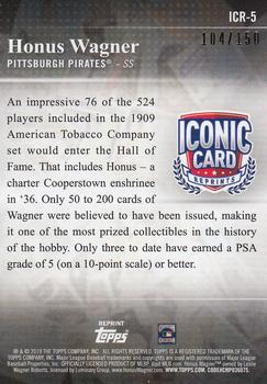 2019 Topps Update - Iconic Card Reprints 150th Anniversary #ICR-5 Honus Wagner Back