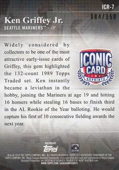 2019 Topps Update - Iconic Card Reprints 150th Anniversary #ICR-7 Ken Griffey Jr. Back