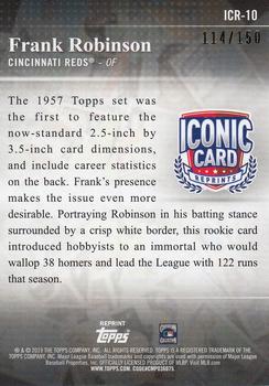 2019 Topps Update - Iconic Card Reprints 150th Anniversary #ICR-10 Frank Robinson Back