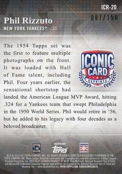 2019 Topps Update - Iconic Card Reprints 150th Anniversary #ICR-20 Phil Rizzuto Back