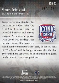 2019 Topps Update - Iconic Card Reprints 150th Anniversary #ICR-22 Stan Musial Back