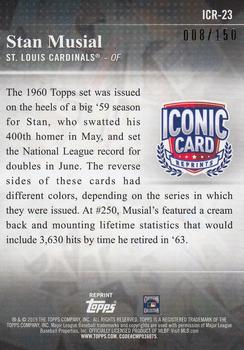 2019 Topps Update - Iconic Card Reprints 150th Anniversary #ICR-23 Stan Musial Back
