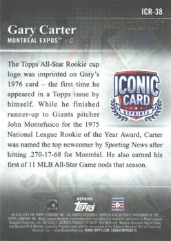 2019 Topps Update - Iconic Card Reprints 150th Anniversary #ICR-38 Gary Carter Back