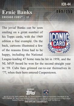 2019 Topps Update - Iconic Card Reprints 150th Anniversary #ICR-44 Ernie Banks Back