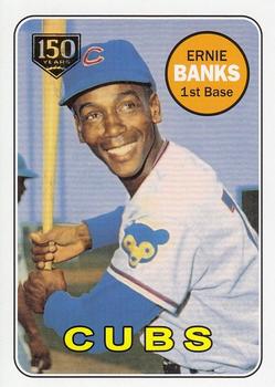 2019 Topps Update - Iconic Card Reprints 150th Anniversary #ICR-44 Ernie Banks Front