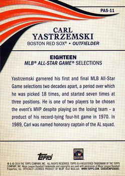 2019 Topps Update - Perennial All-Stars #PAS-11 Carl Yastrzemski Back