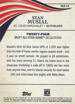 2019 Topps Update - Perennial All-Stars #PAS-12 Stan Musial Back