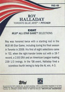 2019 Topps Update - Perennial All-Stars #PAS-40 Roy Halladay Back