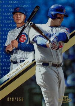2019 Topps Gold Label - Class 1 Blue #13 Anthony Rizzo Front