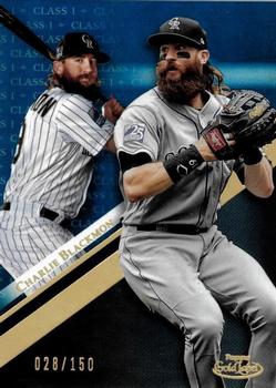 2019 Topps Gold Label - Class 1 Blue #22 Charlie Blackmon Front