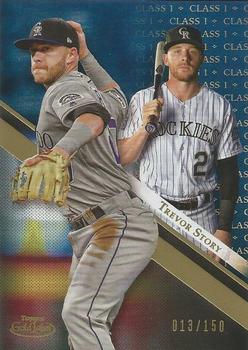 2019 Topps Gold Label - Class 1 Blue #23 Trevor Story Front
