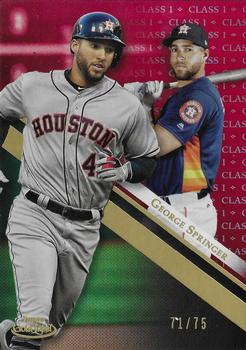 2019 Topps Gold Label - Class 1 Red #28 George Springer Front