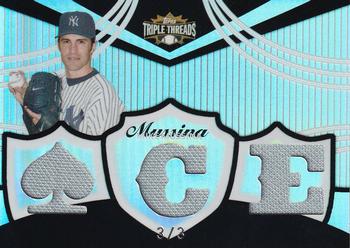 2006 Topps Triple Threads - Relic Platinum #TTR-162 Mike Mussina Front