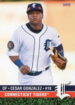2016 Choice Connecticut Tigers #14 Cesar Gonzalez Front