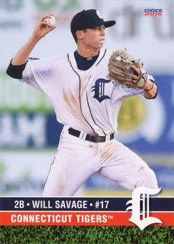2016 Choice Connecticut Tigers #30 Will Savage Front