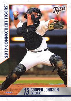 2019 Choice Connecticut Tigers #14 Cooper Johnson Front