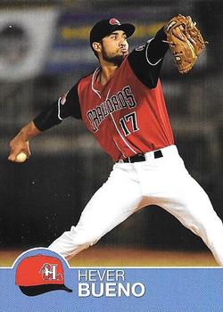 2019 Choice Hickory Crawdads Update #NNO Hever Bueno Front