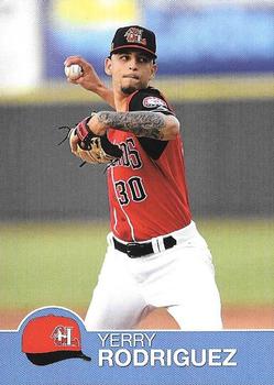 2019 Choice Hickory Crawdads Update #NNO Yerry Rodriguez Front