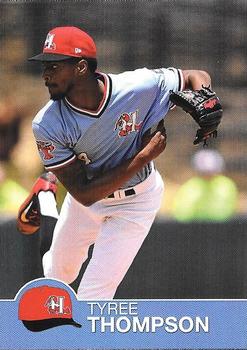 2019 Choice Hickory Crawdads Update #NNO Tyree Thompson Front