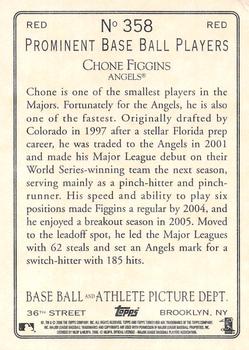 2006 Topps Turkey Red - Red #358 Chone Figgins Back