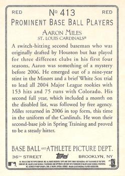 2006 Topps Turkey Red - Red #413 Aaron Miles Back