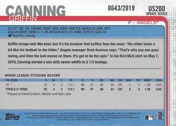 2019 Topps Update - Gold #US200 Griffin Canning Back