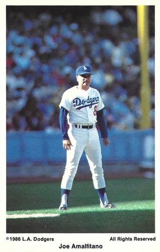 1986 Coca-Cola Los Angeles Dodgers #NNO Joe Amalfitano Front
