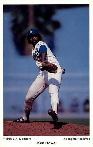 1986 Coca-Cola Los Angeles Dodgers #NNO Ken Howell Front