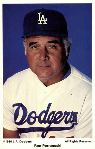 1986 Coca-Cola Los Angeles Dodgers #NNO Ron Perranoski Front