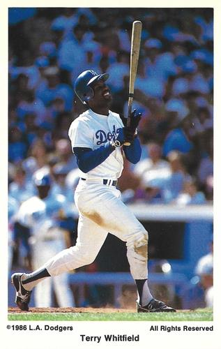 1986 Coca-Cola Los Angeles Dodgers #NNO Terry Whitfield Front