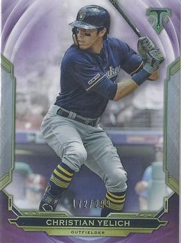 2019 Topps Triple Threads - Amethyst #13 Christian Yelich Front